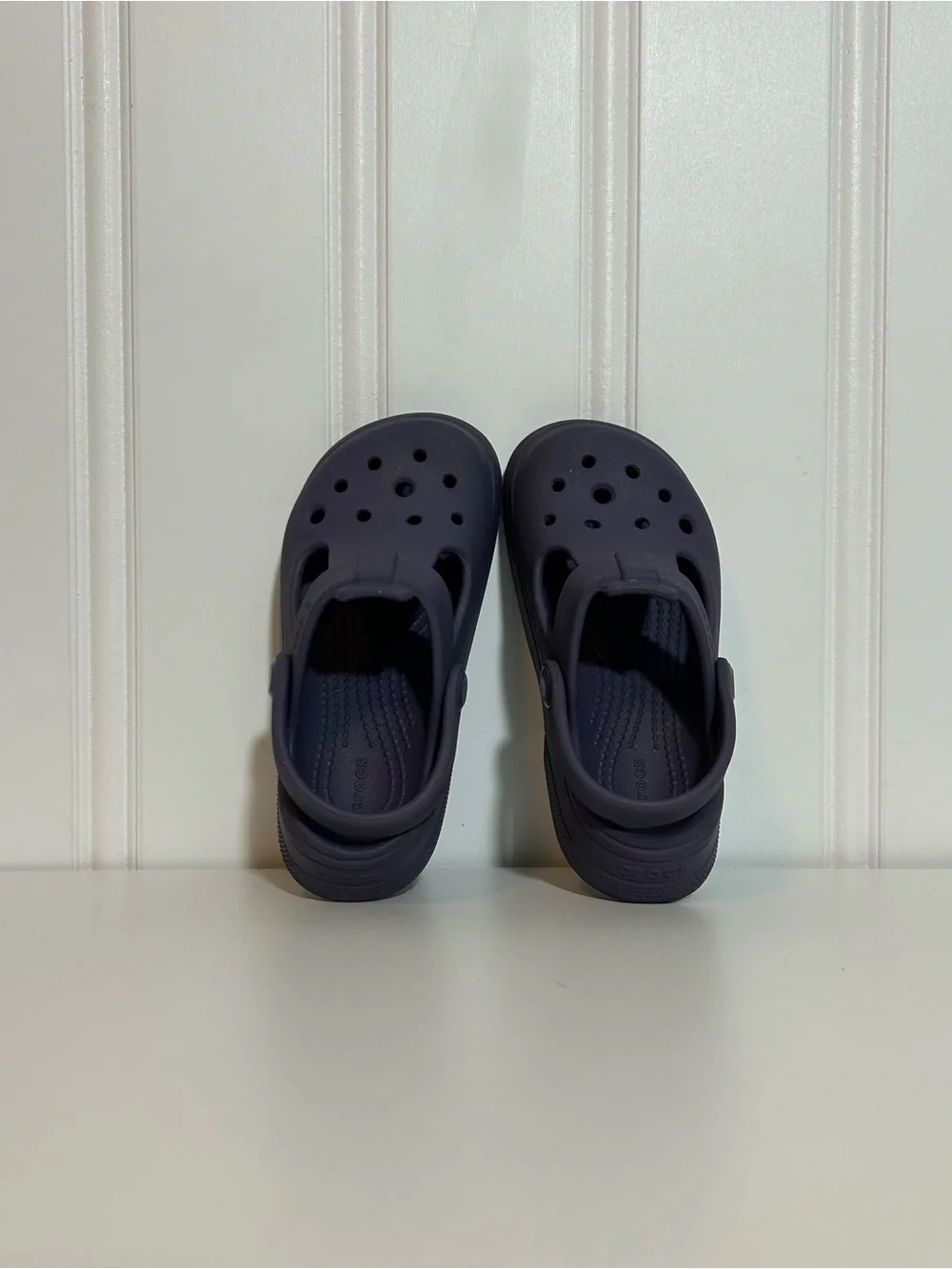 Crocs Maryjane Kids Dark Purple Clog Sandals - Crocs Style